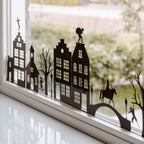 Raamstickers | Huisjes #1