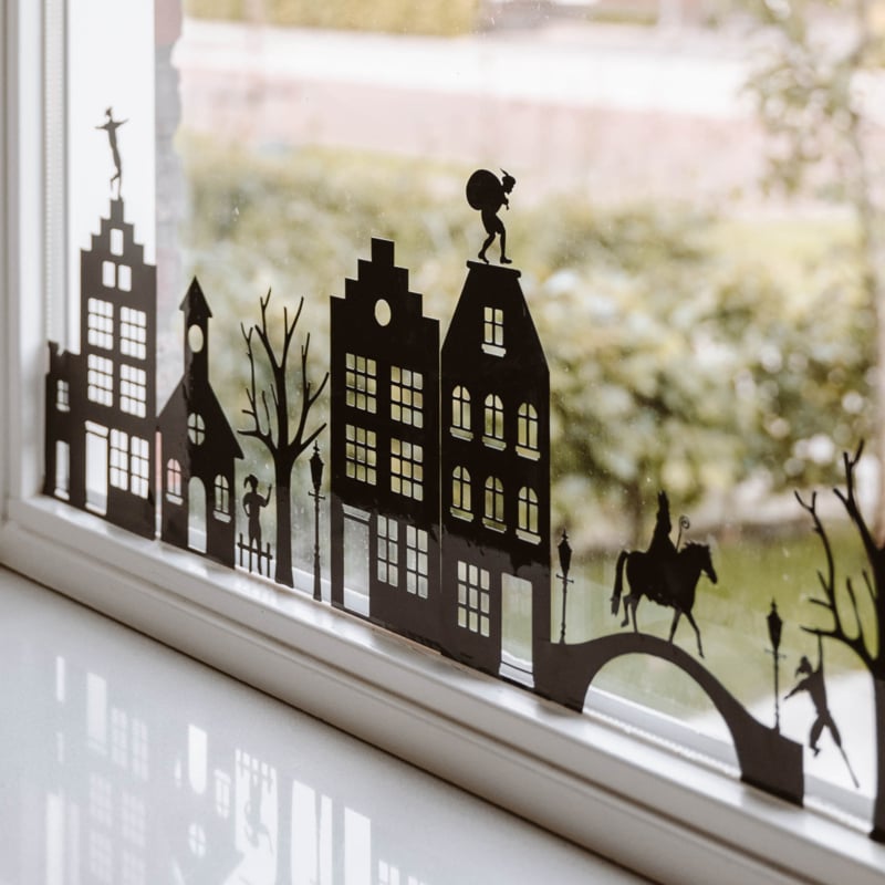 Raamstickers | Huisjes #2