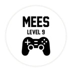 Traktatie sticker met naam | Gamer