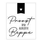Fles etiket | Proost op Beppe