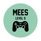 Traktatie sticker met naam | Gamer