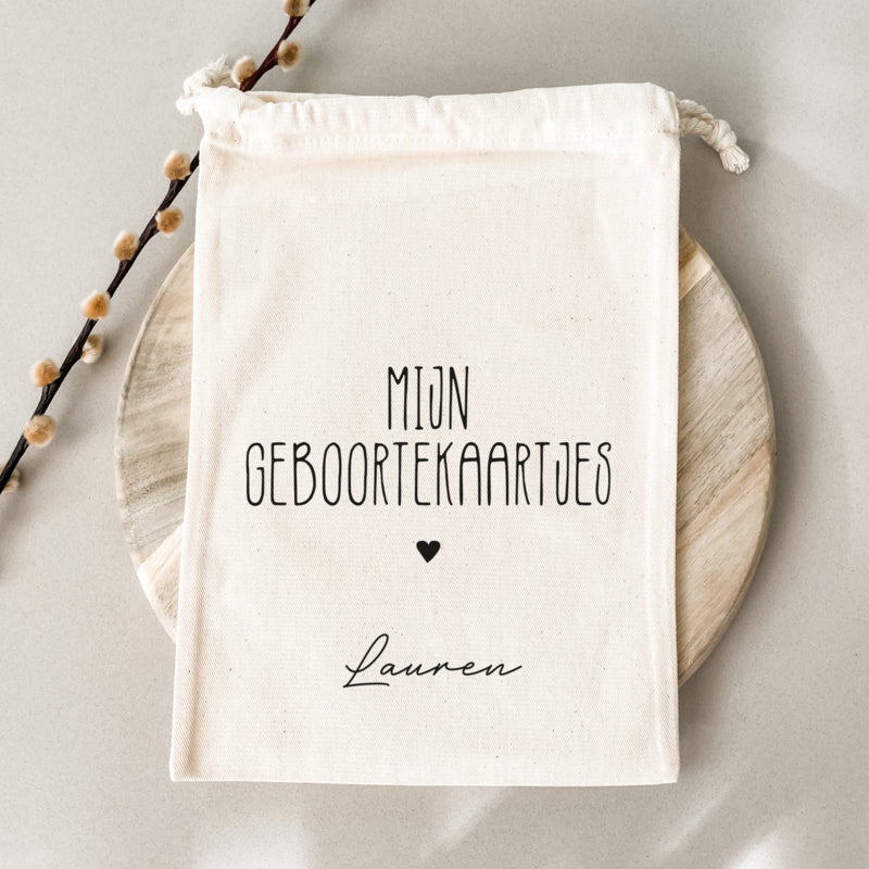 Bewaarzak | Mijn geboortekaartjes