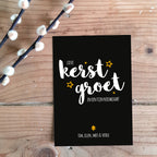 Kerstkaarten set met naam | Lieve Kerstgroet