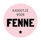 Kerst sticker met naam | Kadootje