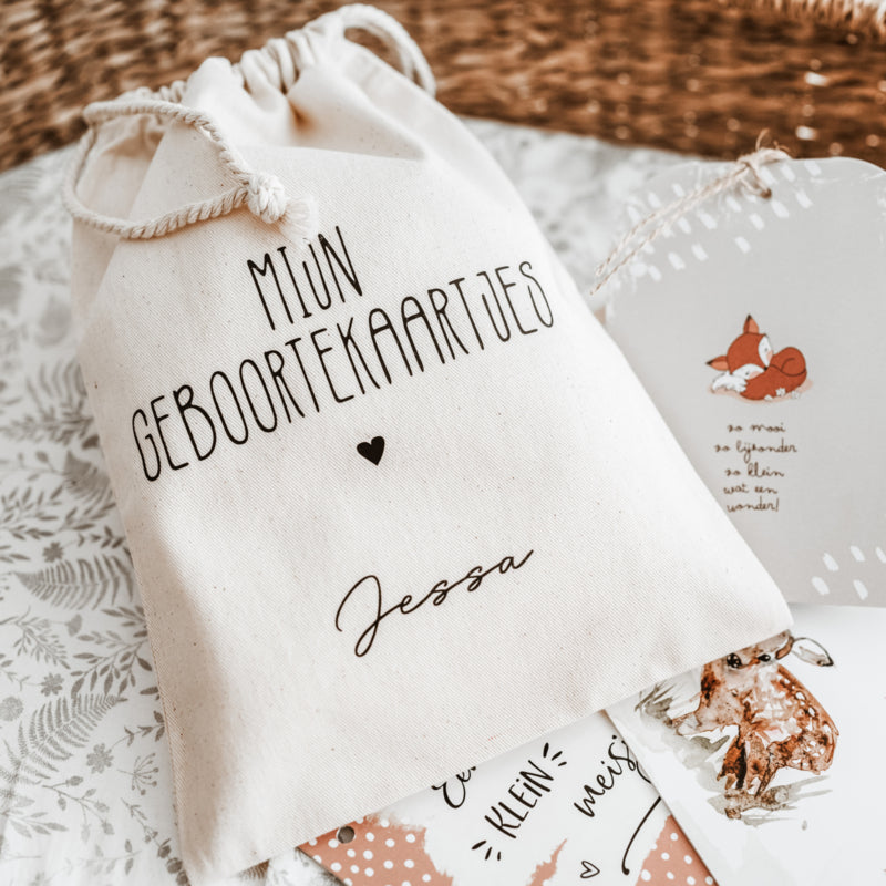 Bewaarzak | Mijn geboortekaartjes