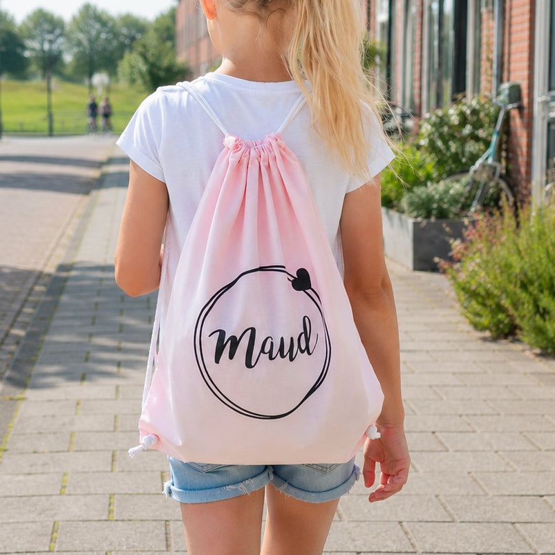 Gymtas | met naam cirkel