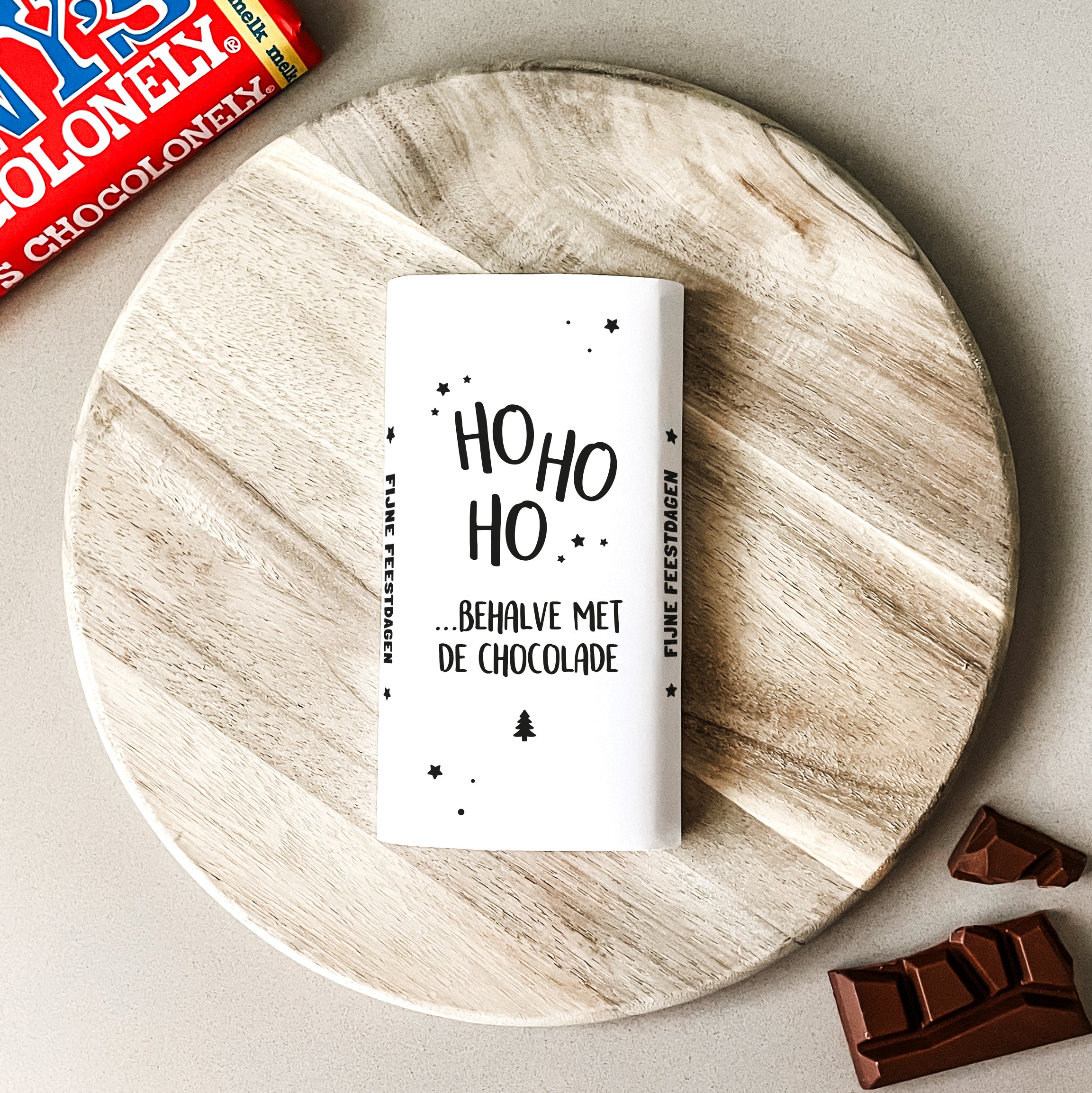 Printable | Chocoladewikkel Ho Ho Ho