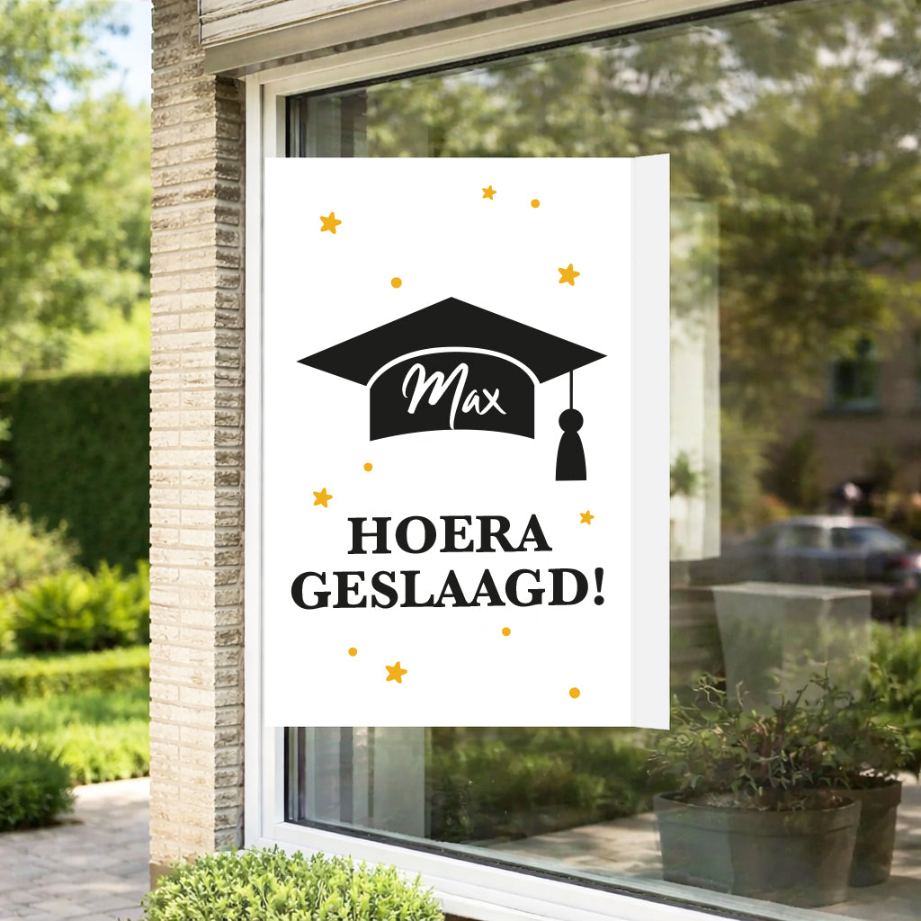 Raambord met naam | Hoera Geslaagd