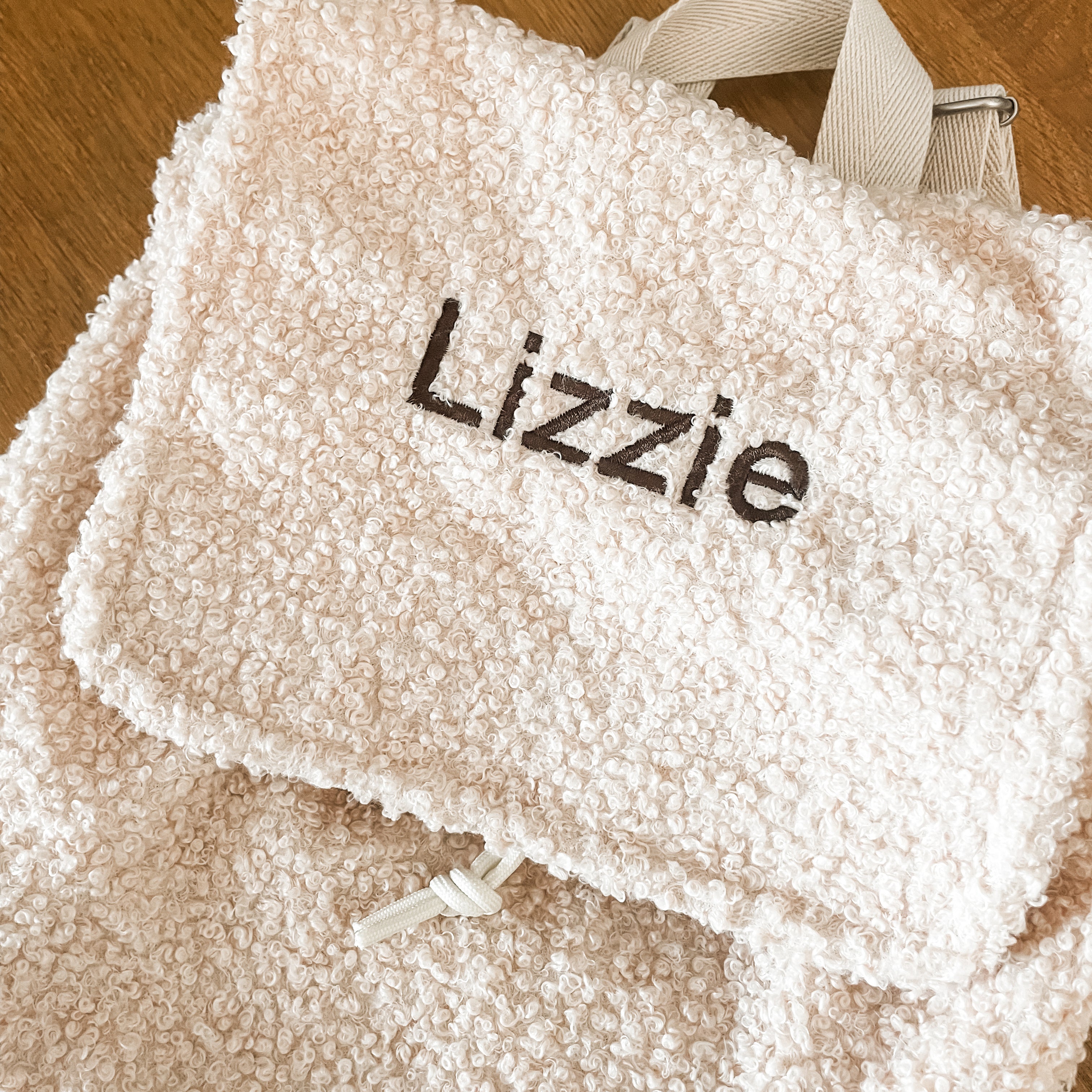 Jollein Rugtasje Boucle | Naturel