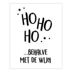 Fles etiket Ho Ho Ho | 10 stuks