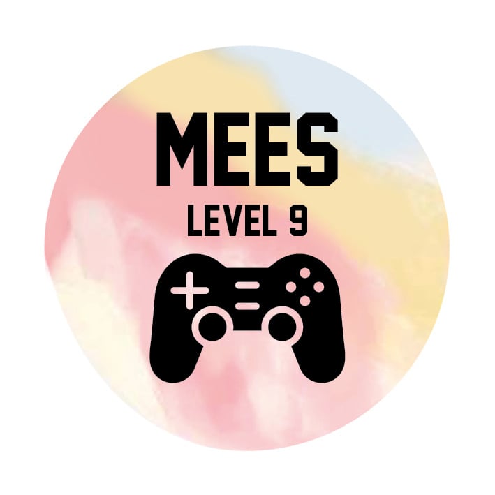 Traktatie sticker met naam | Gamer