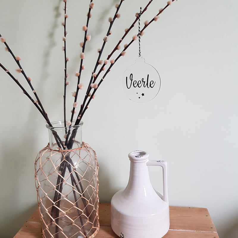Kerstbal plexi | Met naam
